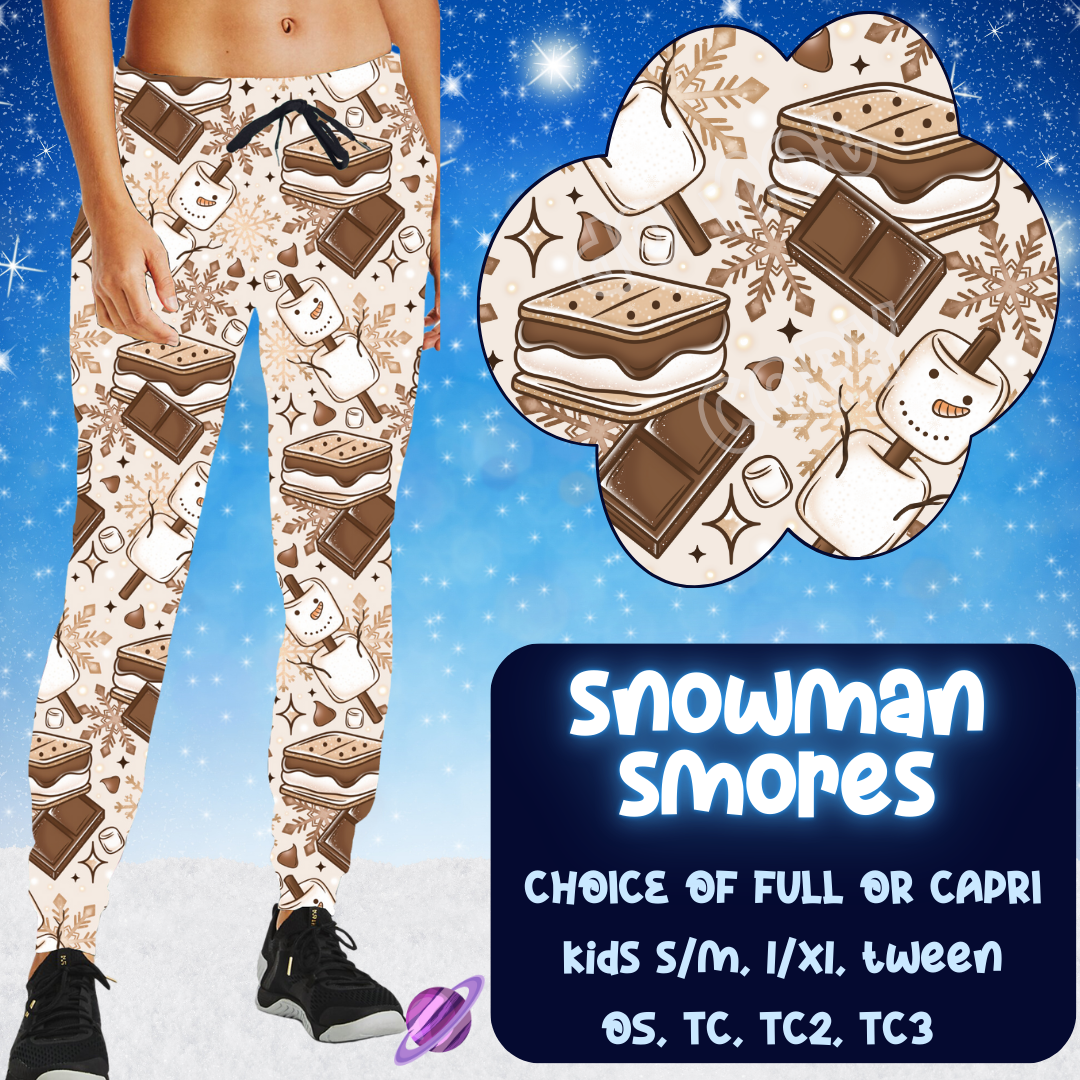 SNOWMAN SMORES  - JOGGER/CAPRI WINTER RUN CLOSING 10/29