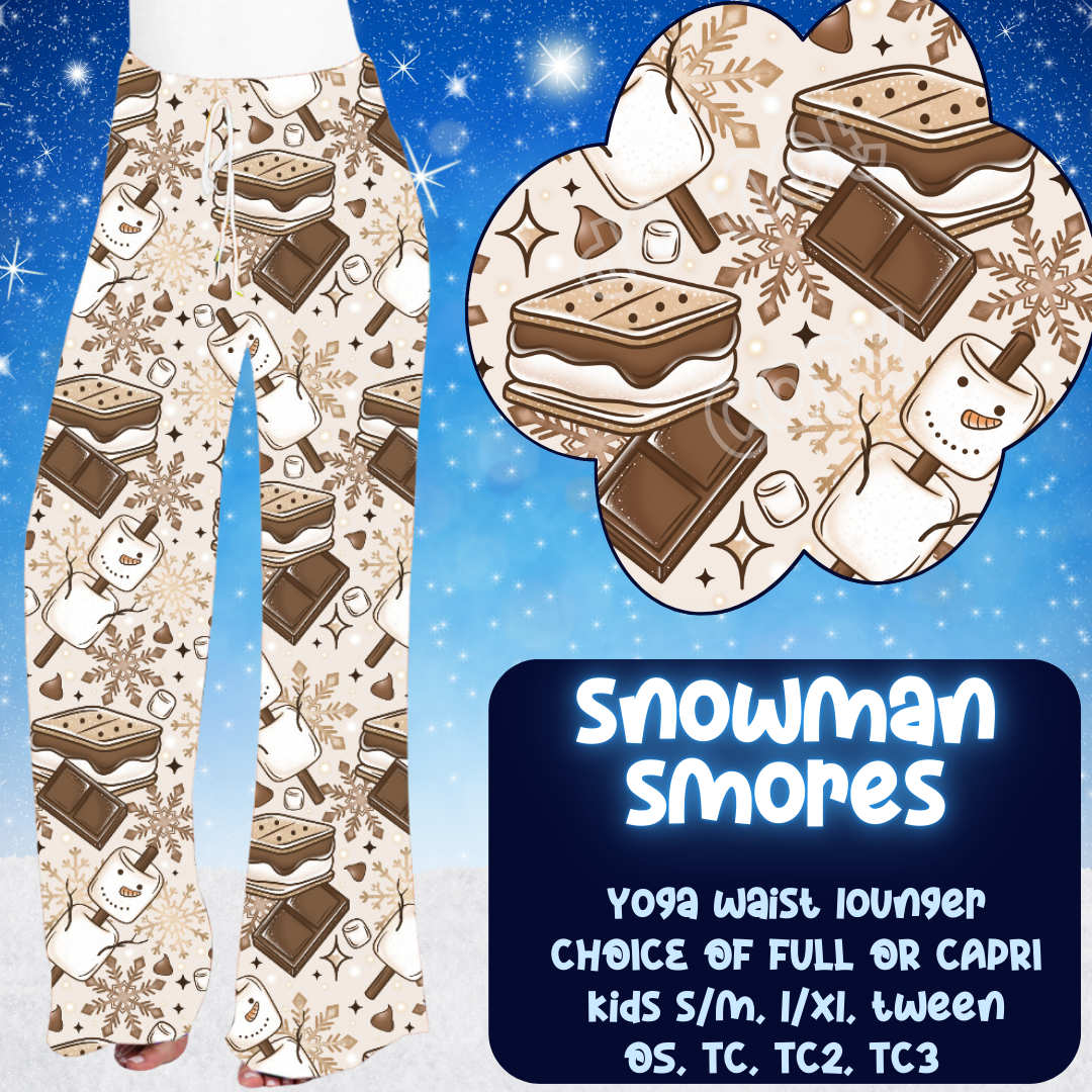 SNOWMAN SMORES - LOUNGER WINTER RUN CLOSING 10/29