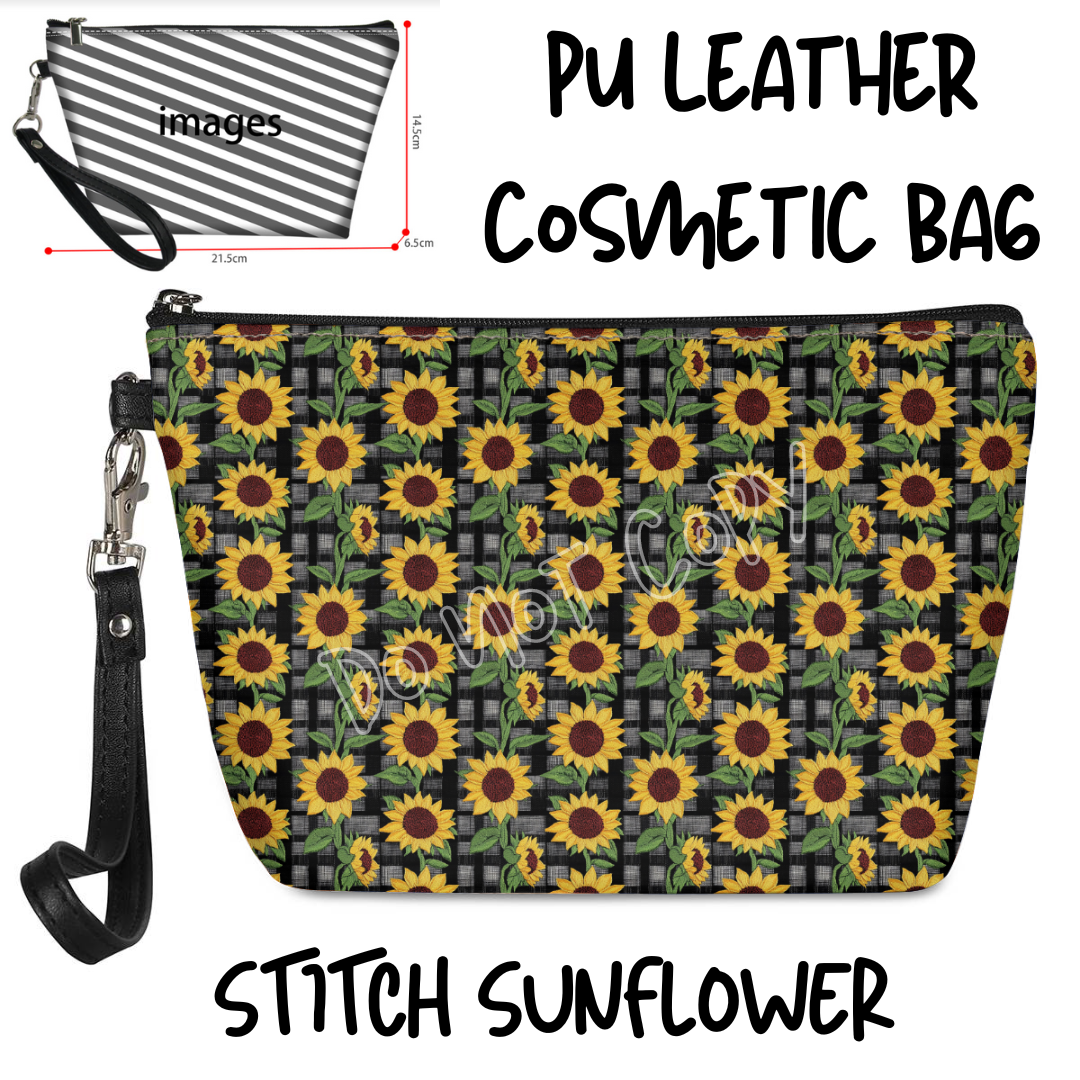 STITCH SUNFLOWER - BAG RUN 3 - COSMETIC BAG - PREORDER CLOSING 10/22