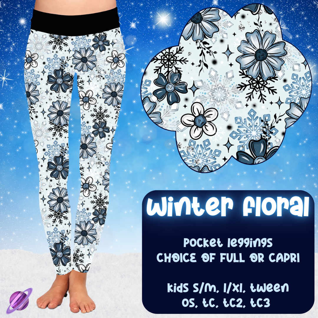 WINTER FLORAL - LEGGING/CAPRI WINTER RUN CLOSING 10/29