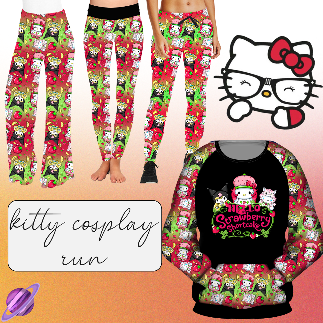 STRAWBERRY  - LEGGING/JOGGER/LOUNGER - KITTY COSPLAY RUN CLOSING 11/15